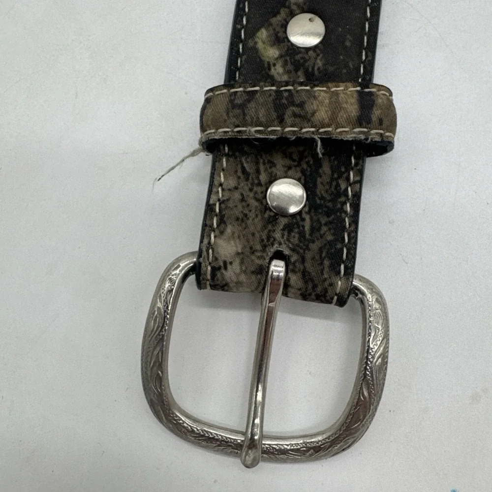Nocona Western‎ Boys Belt Leather  Brown Camo N44190222 Size 20